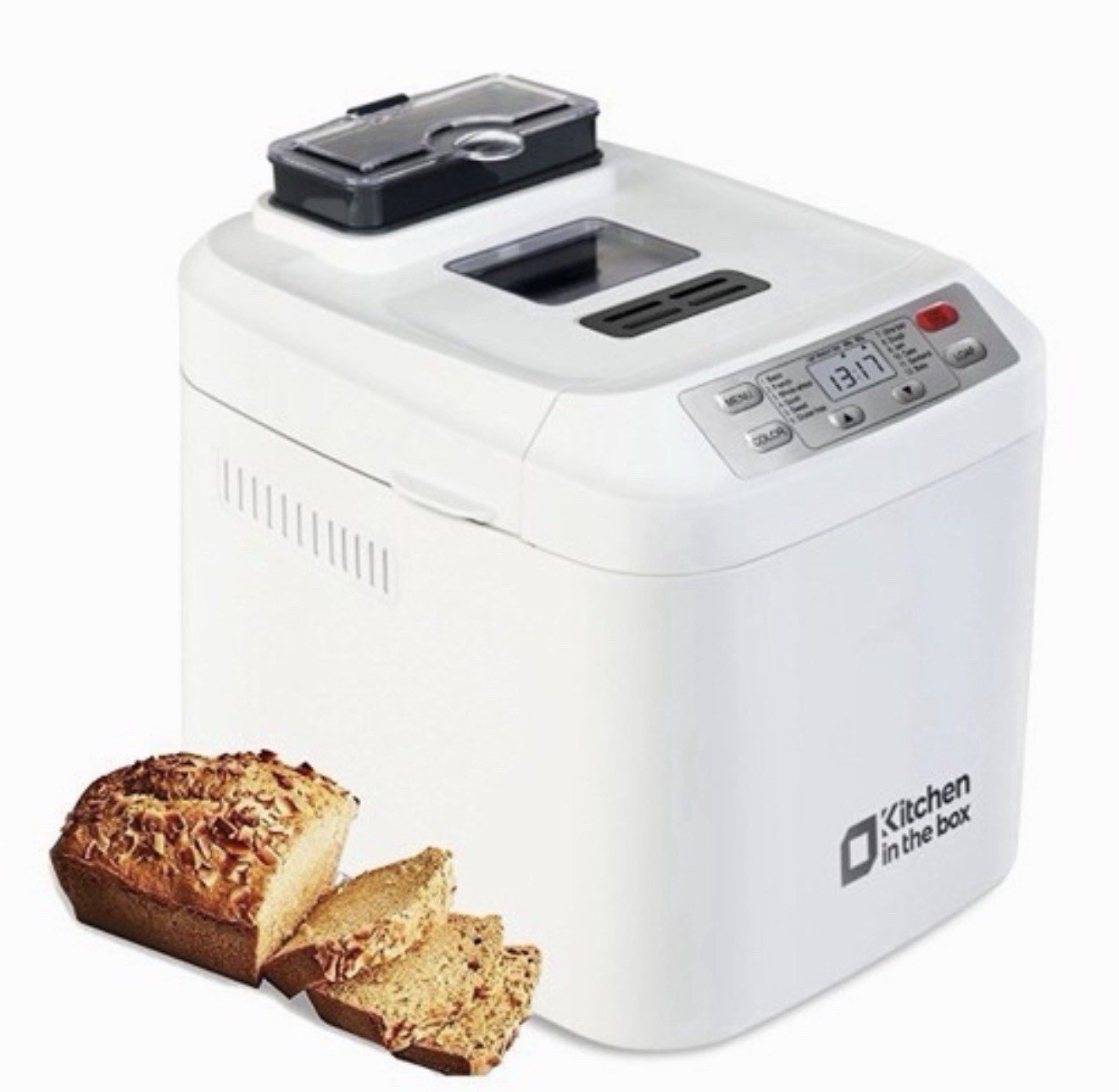 Kitchen in the box EP24LD Bread Machine Auto Fruit & Nut Dispenser White
