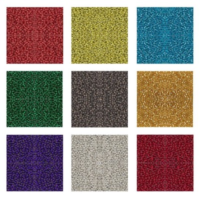 Miyuki Japanisch Saatperlen Glasperlen Rocailles Duracoat, Silver Lined Colors