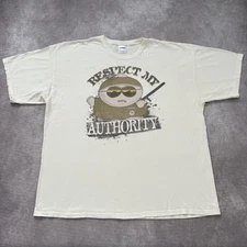 Vintage South Park Shirt Mens 2XL White Eric Cartman Respect My Authority