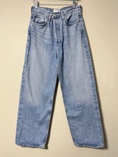 AGOLDE Low Slung Baggy Jeans 30.5" in Blue Size 25