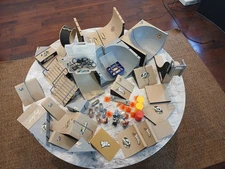 Tech Deck Skate Park Lot / Includes Wheels Bikes Dudes Rails And Ramps All Shown