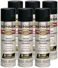239107-6PK Professional High Performance Enamel Spray Paint, 15 Oz, Semi-Gloss B