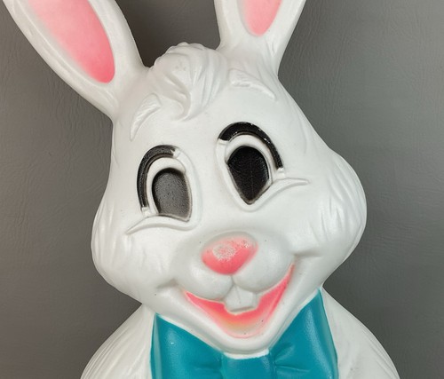Vintage 27” Sun Hill Easter Bunny Rabbit with Egg and Bowtie Blow Mold Light up - Picture 3 of 12
