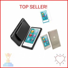 for Apple iPod Nano 7 Case, Belt Clip TPU Rubber Gel Soft Skin Case Cover for Ap