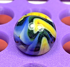 DAS/CHAMPION/WV/JABO WHAM BIG HIT MONSTER MARBLE SWIRL SHOOTER .74" BOX01/138