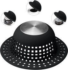 Shower Drain Hair Catcher Bathtub Drain Cover Shower Protector for Pop-Up Regu