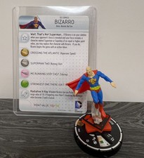 Heroclix Bizarro 062 Chase Superman Wonder Woman DC w/ Card Villain Figure HTF