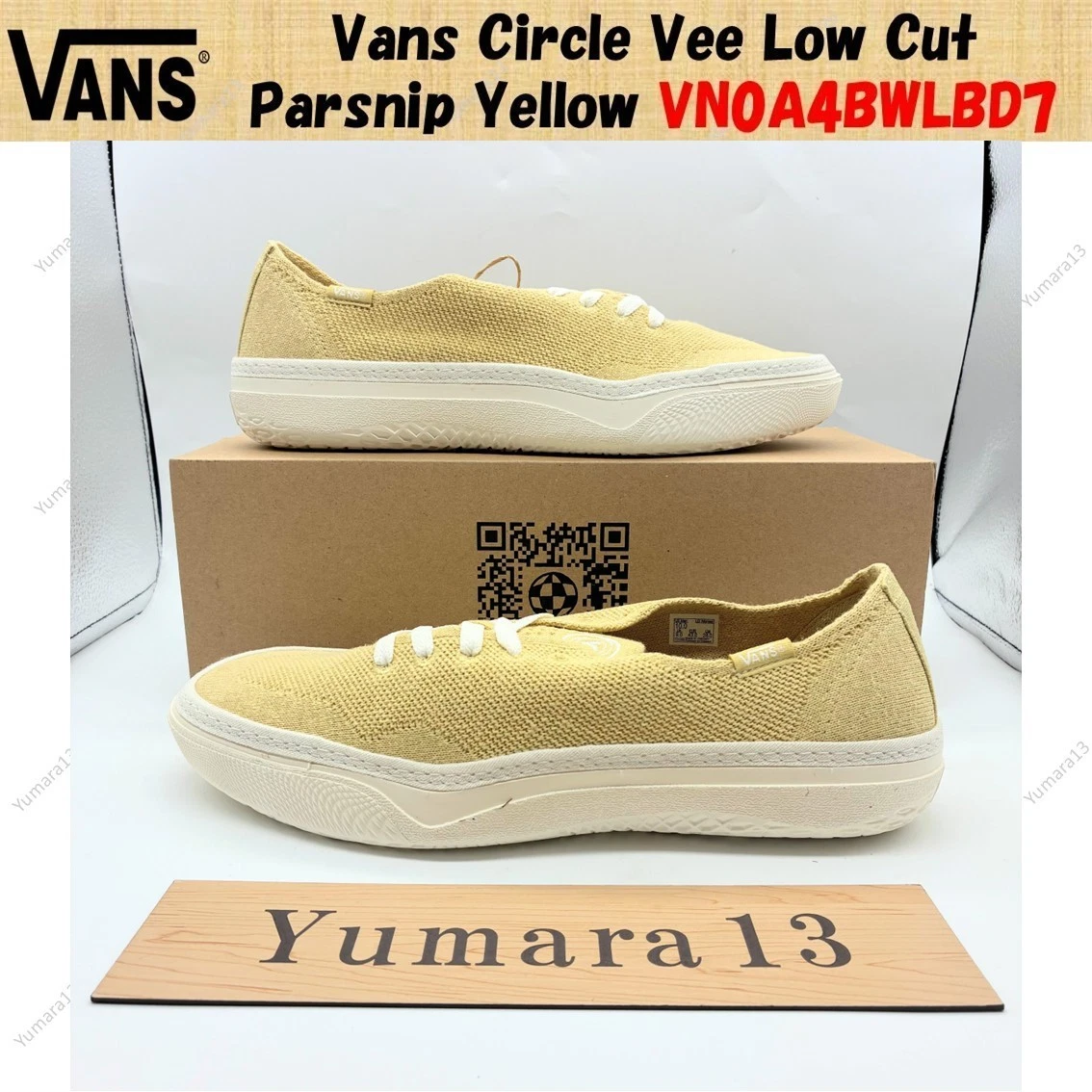 Vans Circle Vee Low Cut Parsnip Yellow VN0A4BWLBD7 taglia uomo