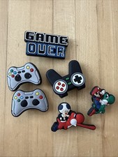 Retro Gaming  Super Mario Shoe Charms Set of 6 Pieces
