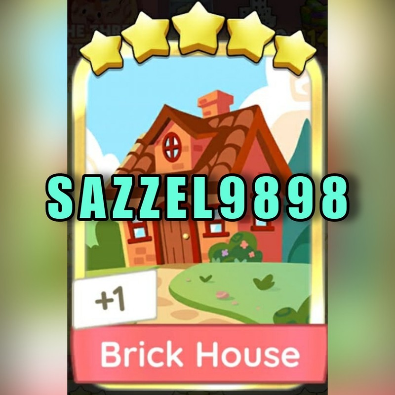 BRICK HOUSE 🌟🌟🌟🌟🌟Golden Blitz Sticker monopoly_go ✅ FAST SENDING✅