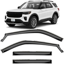 Sun Rain Visors Wind Rain Guards for 2020-2026 Ford Explorer