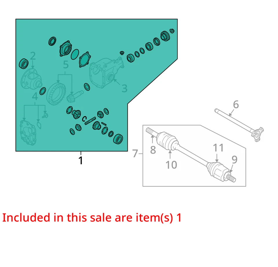 Portador Delantero 3.7L 6 Cilindros Relación 3.692 Se Adapta 09-13 INFINITI FX SERIES 2974425 Foto 4 de 4