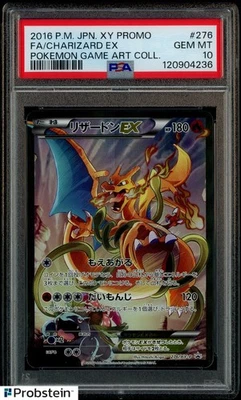 2016 Pokemon JPN XY Promo Game Art Coll #276 Charizard Ex FA PSA 10 GEM MINT