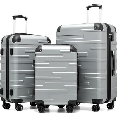 Reisekoffer Hartschale Koffer Set Trolley Koffer mit TSA Schloss ABS 4 Rollen