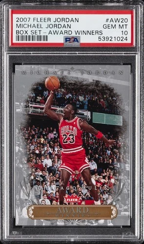 2007 FLEER JORDAN BOX SET-AWARD WINNERS #AW20 MICHAEL JORDAN PSA 10