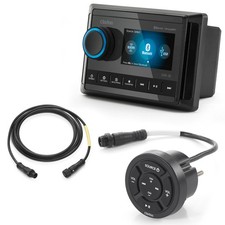 Clarion CMM-30 Marine Source Unit with Color LCD Display CMR-10 Wired Marin...