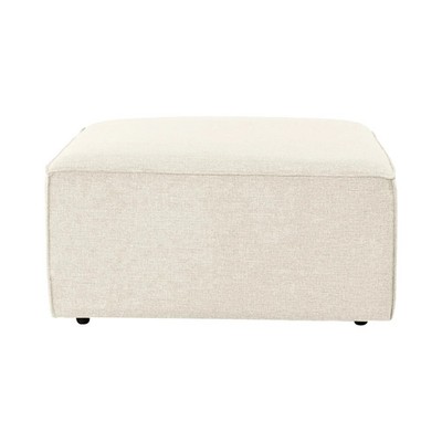 Hocker quadratisch modern aus Leinen 85x85cm Fora P