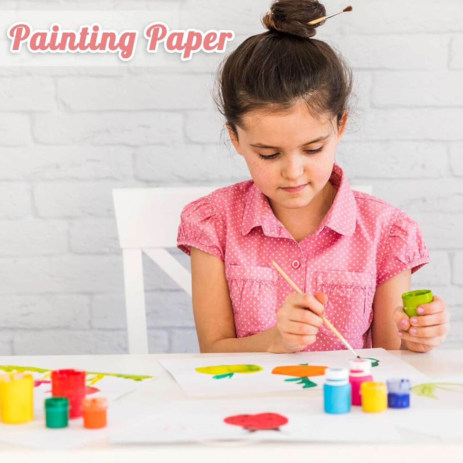 30 Sheets Watercolor Paper 8.5 x 11, 140 lb/300 GSM Cold Press white 