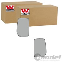 2X VAN Wezel Spiegelglas Konvex Unbeheizt Passend FüR Ford Transit Links+Rechts