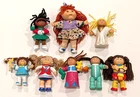 Lot of 8 Cabbage Patch Kids 1984 PVC Mini Dolls Vintage Figures Collectible