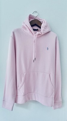 NEU Polo Ralph Lauren Fleece Hoodie mit Logo-Stitching in Pink / Rosa