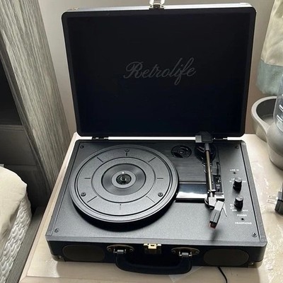 Retrolife High-Tech Turntable Record Player  with Bluetooth