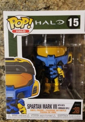 Funko Pop! Halo: SPARTAN MARK VII W/RIFLE #15 Inc Game Codes 
