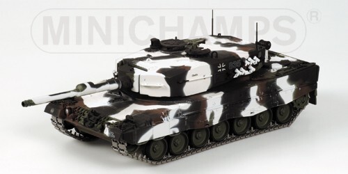 Minichamps 350011002 - 1:35 esercito tedesco leopardato 2A4 mimetico invernale - come nuovo in scatola - Foto 1 di 8