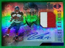 Jeremy McNichols 2017 Panini Illusions #139 Rookie Jersey Auto SN 25/100 - Buccs