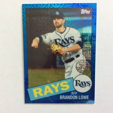 2020 Topps 85TC-43 Brandon Lowe Tampa Bay Rays Blue Parallel 65/150