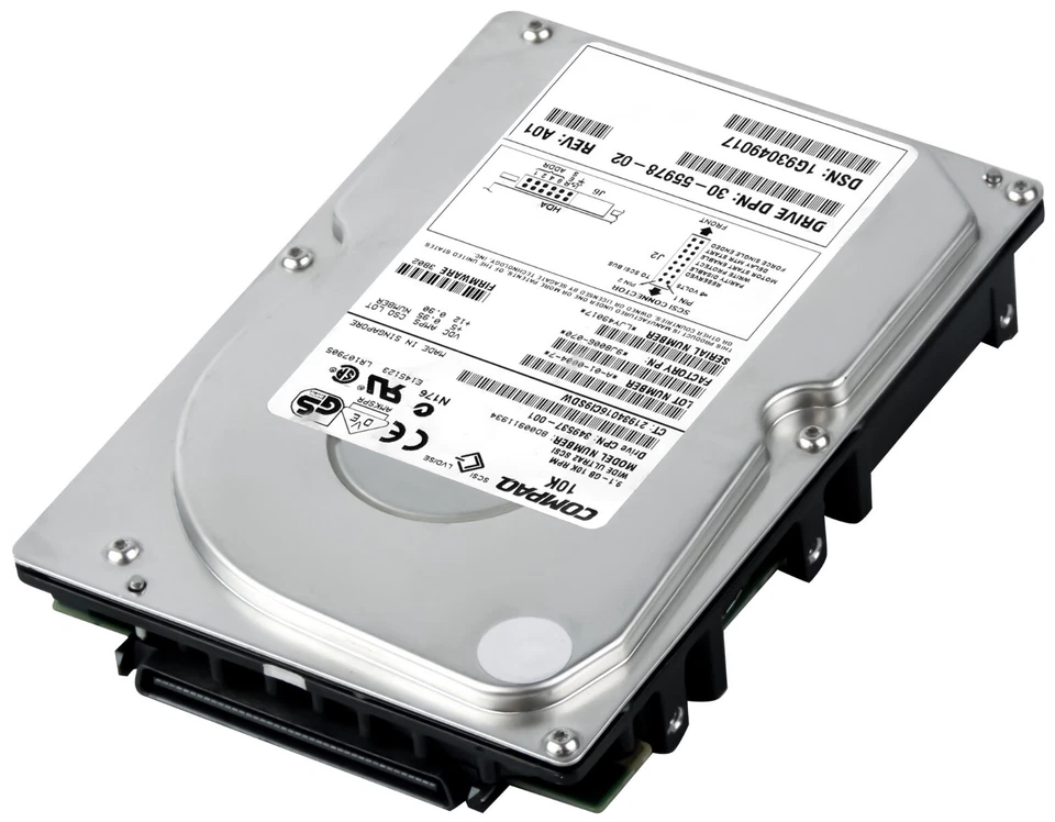 Disco Rigido Compaq 349537-001 BD00911934 9.1GB 10K SCSI Ultra2 3.5'' - Immagine 2 di 3