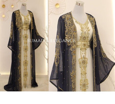 SALE New Moroccan Dubai Kaftans Farasha Abaya Dress Very Fancy Long Gowns SE 208