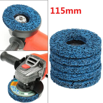 5 pcs 4.5" Poly Strip Wheels Discs Paint Rust Removal Clean Angle Grinder Discs