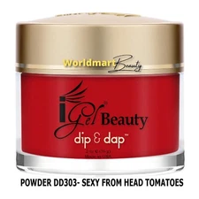 IGel Beauty Dip & Dap Acrylic Dipping Nail POWDER DD303- SEXY FROM HEAD TOMATOES