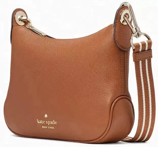 Kate Spade Rosie Crossbody Brown Leather WKR00630 Warm Gingerbread NWT 349 MSRP