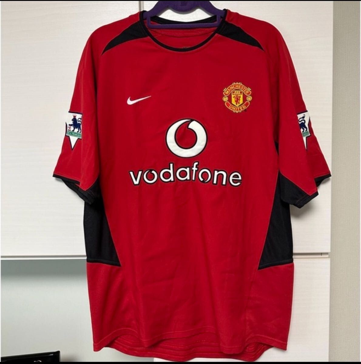 ウェア NIKE BECKHAM Vodafone Manchester United David Beckham Manchester United 04 Size S Nike Soccer Jersey