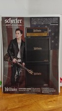 SYNYSTER GATES SCHECTER GUITARS  HELLION AMPLIFIERS PRINT AD 11 X 8.5 D2