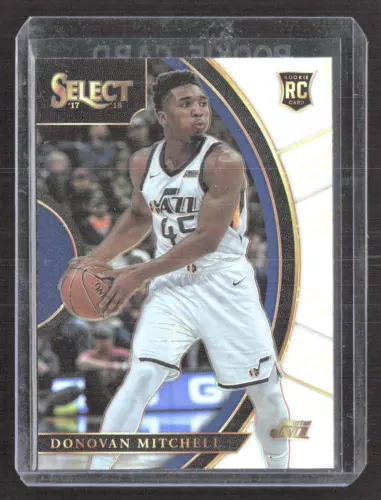 Donovan Mitchell 2017-18 Panini Select Silver Prizms Utah Jazz RC  #11