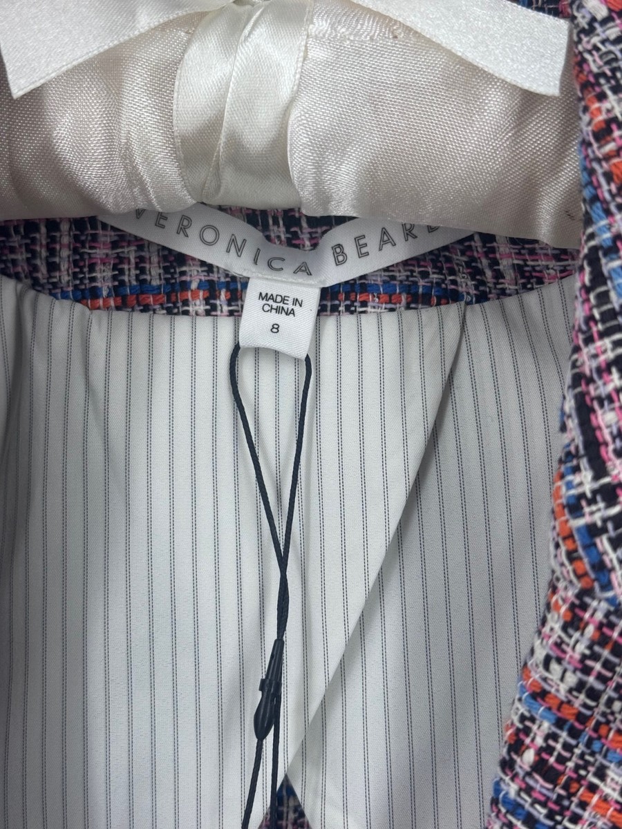 VERONICA BEARD Jacket THERON Multi Colored Tweed Blazer-NWT $650-Size 8 View 6