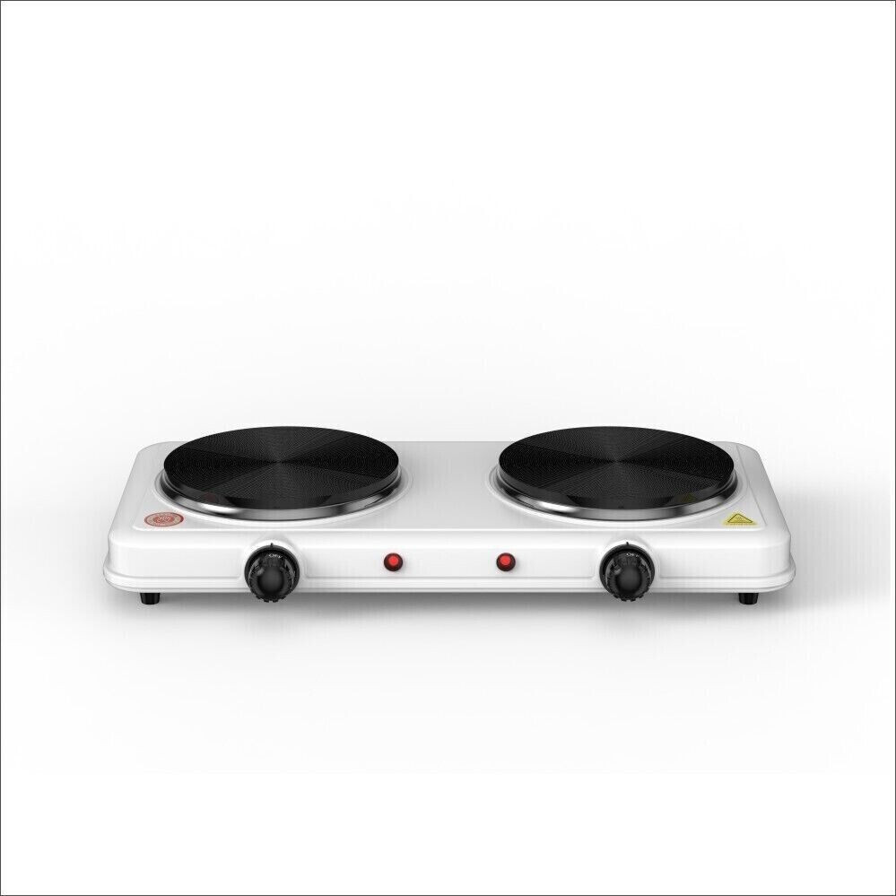TZS First Austria - Doppia Piastra a Infrarossi 2500W - 2 x 150 mm - Fornello mobile con