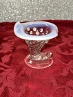 Vtg Fenton Jack in the Pulpit BootHobnail Moonstone Vase 3 1/2” at Highest Point