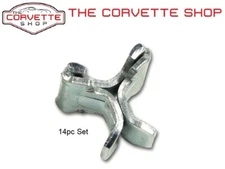 C2 Corvette Dash Pad Clips 14 Piece Set 1963-1967 NEW X2065