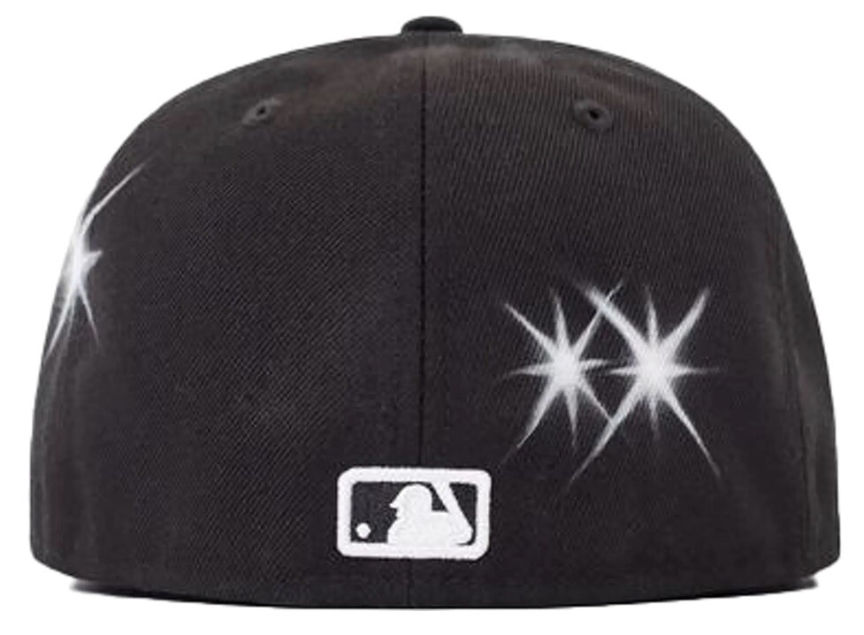 帽子 Ay el ay en New Era 59FIFTY NY 7 1/4 Ay El Ay En Los Angeles Dodgers LA Black New Era Fitted Hat