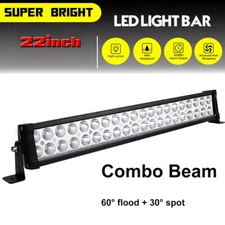 22"in 1200W LED Work Light Bar Spot Flood Combo Dual Row For ATV Truck Off-road