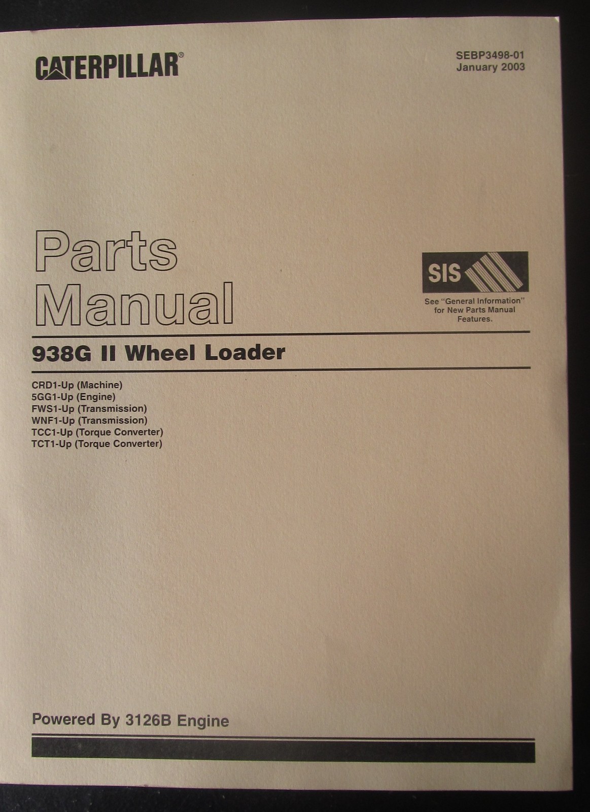 Norton Secured - powered by Verisign. Caterpillar 938g II Wheel Loader  Parts Manual ...