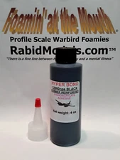 PICK SIZE - THICKER BLACK RUBBER-TOUGHENED CA SUPER GLUE Cyanoacrylate Adhesive