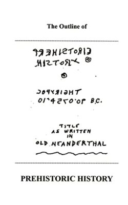 The Outline of Prehistoric History von M. T. Numskull (Taschenbuch, 2000)