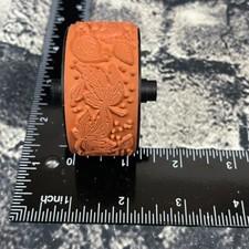 Stampin' Up 1" SWIRLING LEAVE Stampin' Around Wheel Rubber Roller Fall 1" Stamp