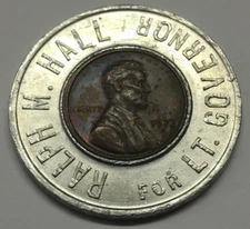 1972 ENCASED COIN LT. GOVERNOR RALPH M HALL ROCKWALL TEXAS POLITICAL