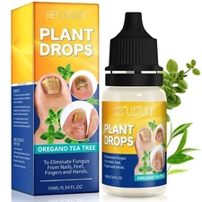 Natural Plant Drops for Nails Care Tea Tree and Oregano Oil fo Toenail Nail Care